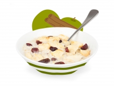 apple and cinnamon porridge - apple pieces, cinnamon dusted cranberries, oats and raisins apple and cinnamon porridge - apple pieces, cinnamon dusted cranberries, oats and raisins
