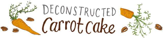 deconstructed carrot cake
